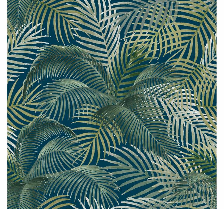 Tapisserie jungle décoration armoire plantes africaines - TenStickers