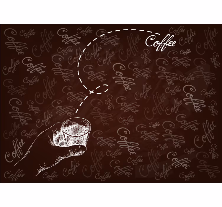 Tapisserie cuisine instant de café - TenStickers