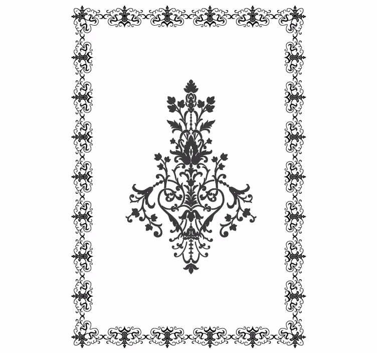 Tapisserie blanc damassé vieilli - TenStickers