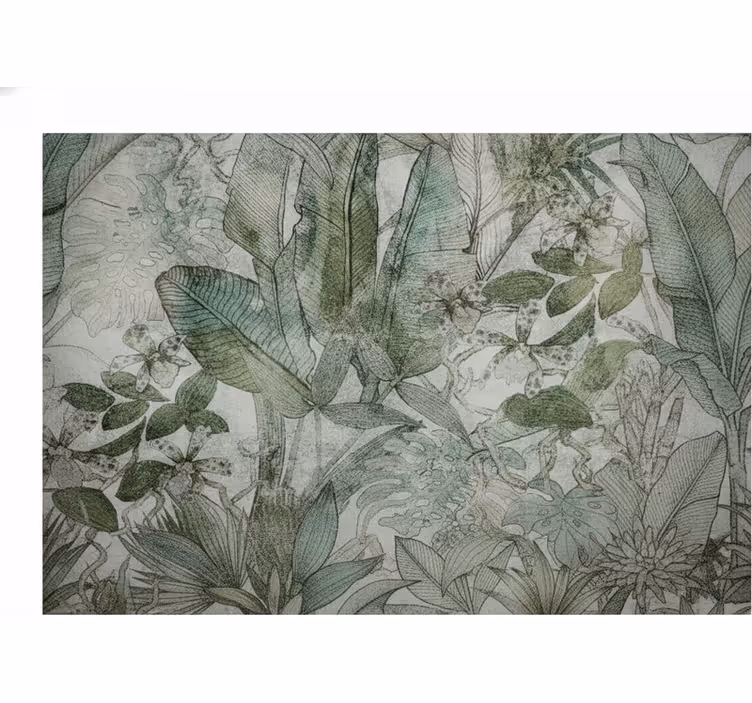 Tapisserie nature jardin tropical vert - TenStickers