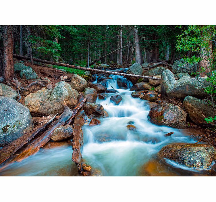 Peinture murale cascade merveille de la nature - TenStickers