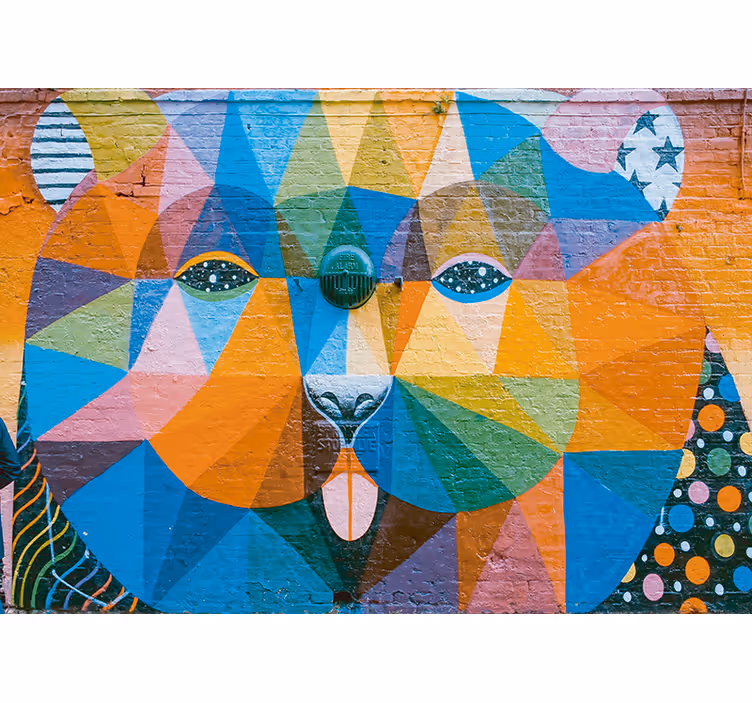 Papier peint art urbain graffiti tribal - TenStickers