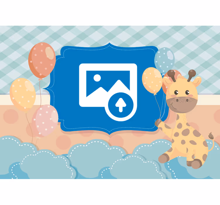Peinture murale pépinière girafe - TenStickers