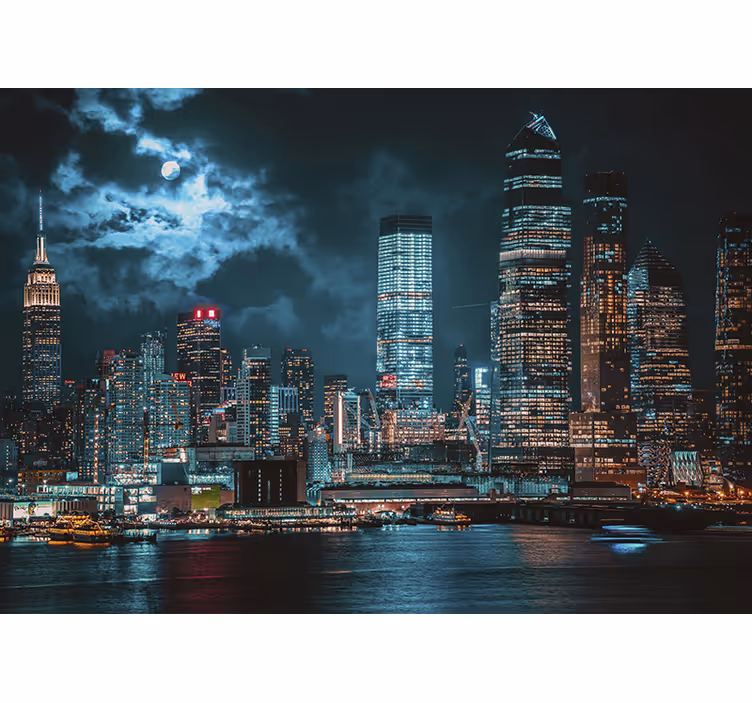 Photo murale New York de nuit - TenStickers