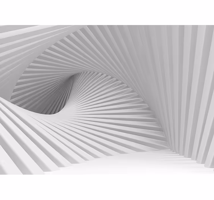 Papier peint 3d vagues d'escaliers - TenStickers