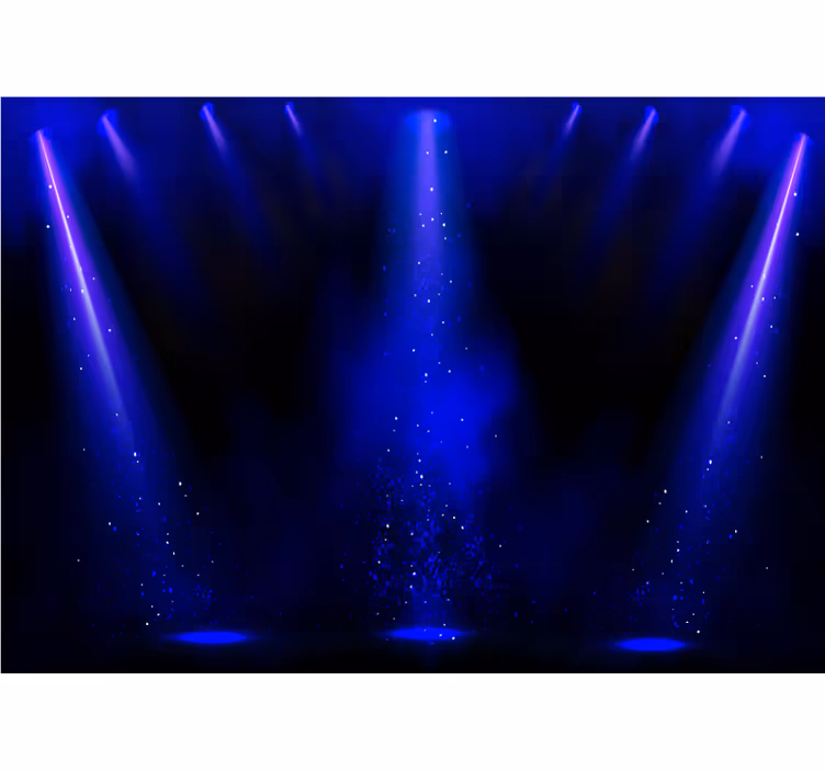 Tapisserie murale abstraite effet particules lumineuses - TenStickers