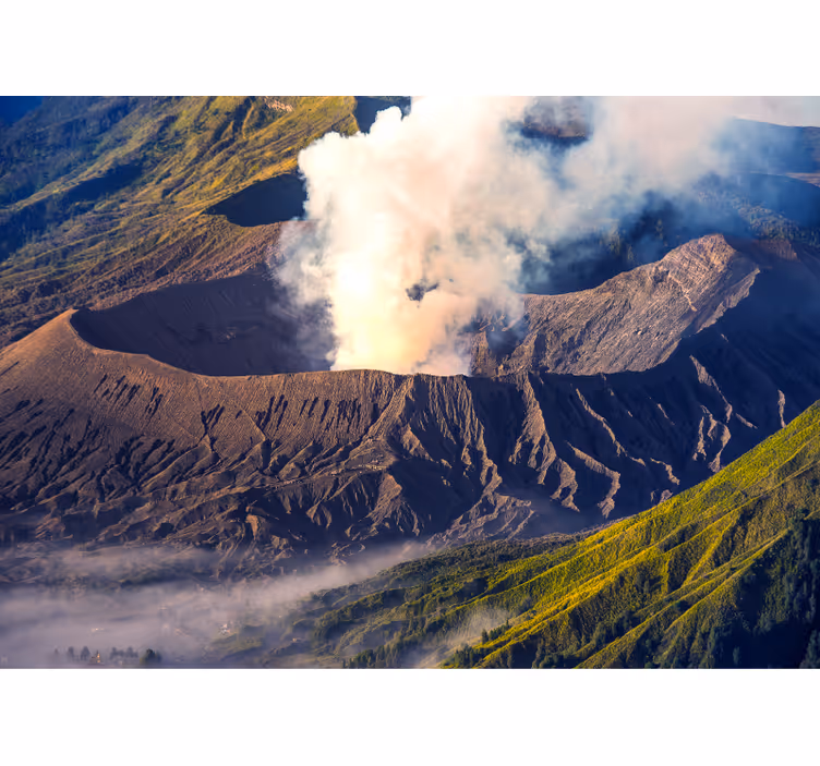 Papier peint mural montagne éruption volcanique - TenStickers