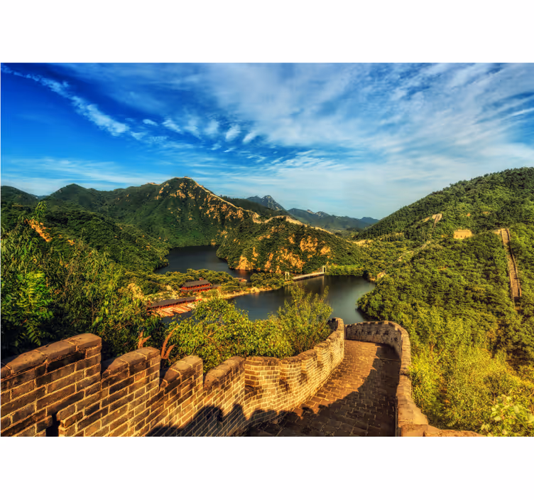 Papier peint mural villes La muraille de chine - TenStickers