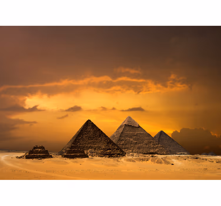 Papier peint de villes Pyramides égyptiennes - TenStickers