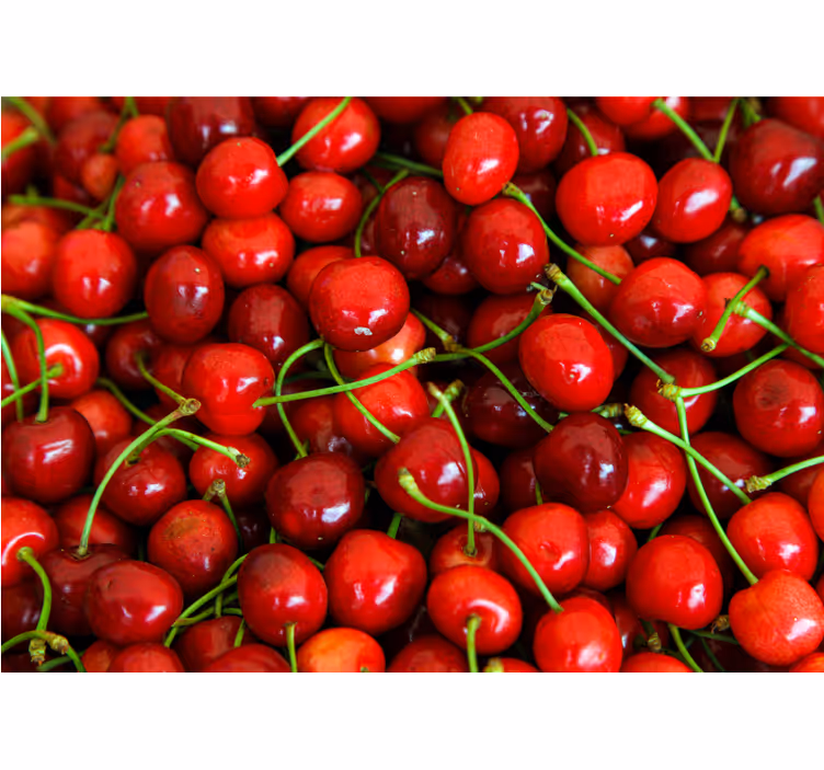 Photo murale cerises couleurs vives et colorées - TenStickers