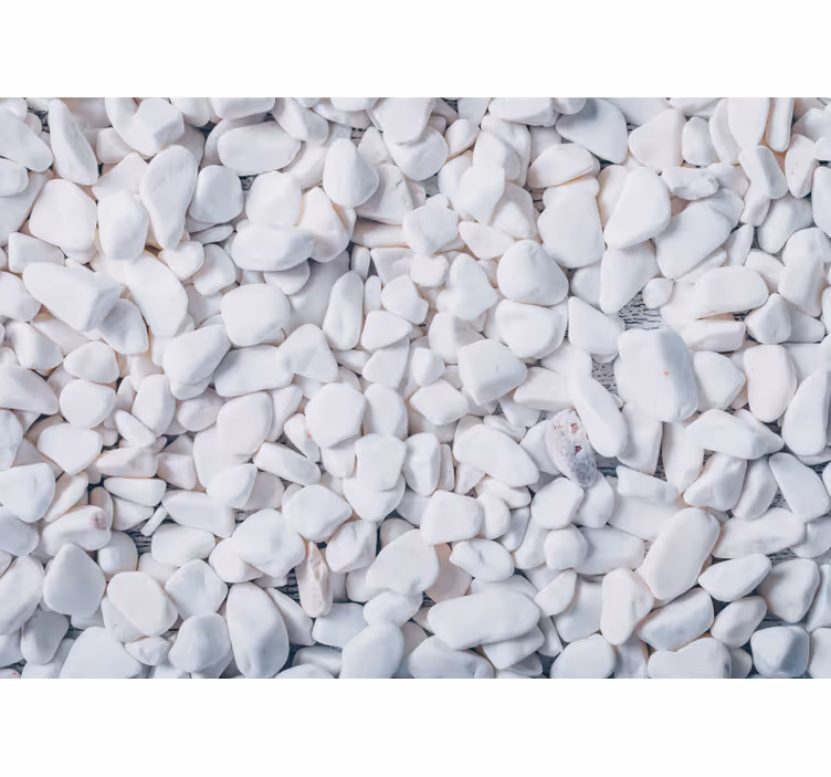 Photo murale salle de bain pierres blanches - TenStickers