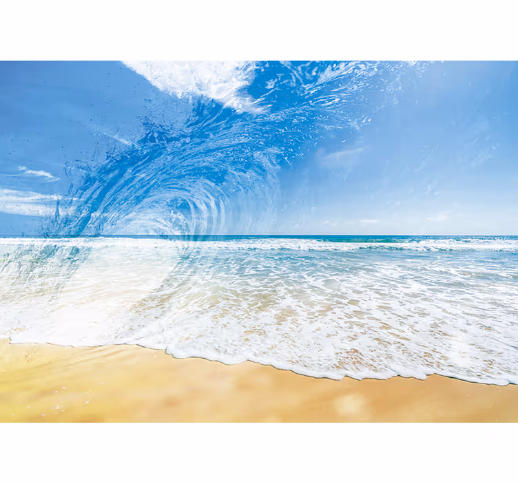 Tapisserie mer Éclaboussure de vagues - TenStickers