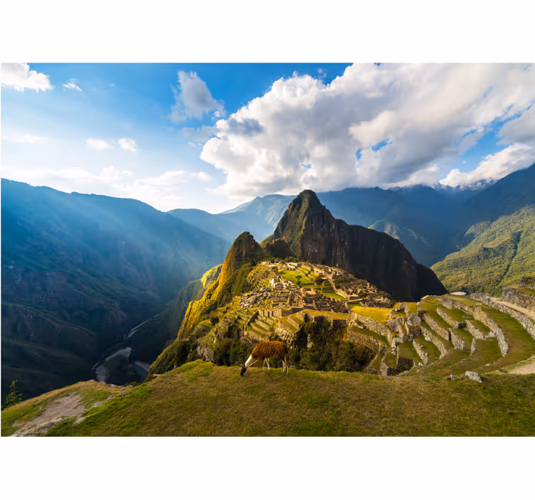 Papier peint nature Montagne de machupichu - TenStickers