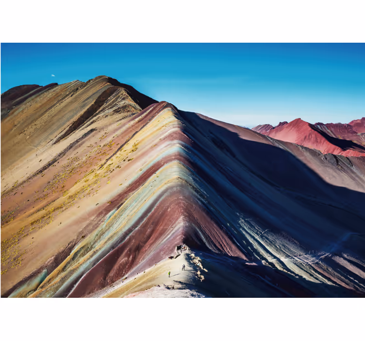 Papier peint mural desert Péruvien multicolore - TenStickers