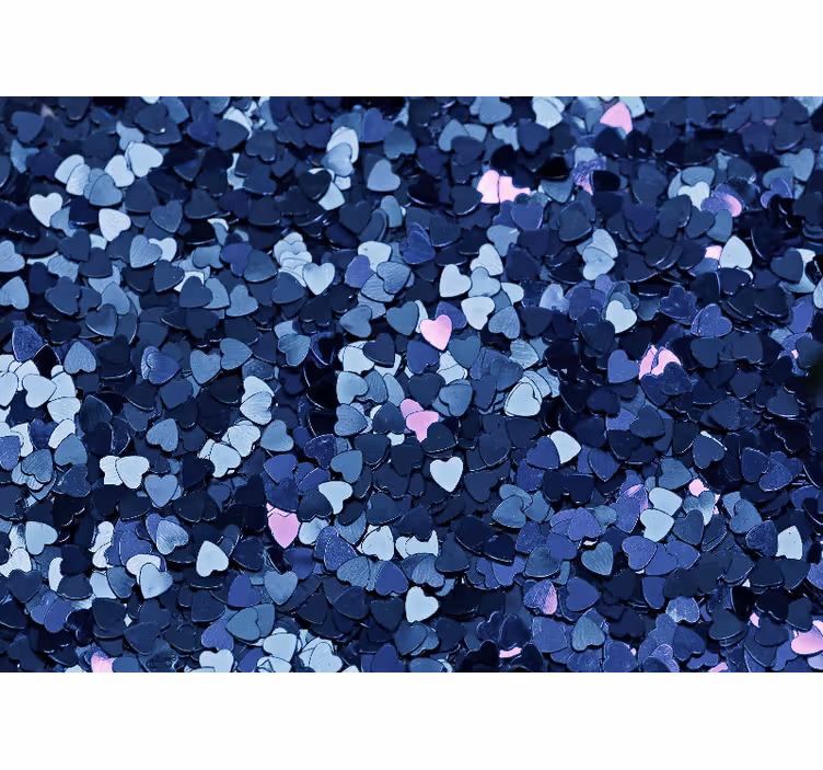 Tapisserie murale amour confettis en forme de cœur - TenStickers