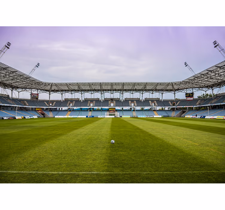 Tapisserie ville scène de terrain de football - TenStickers