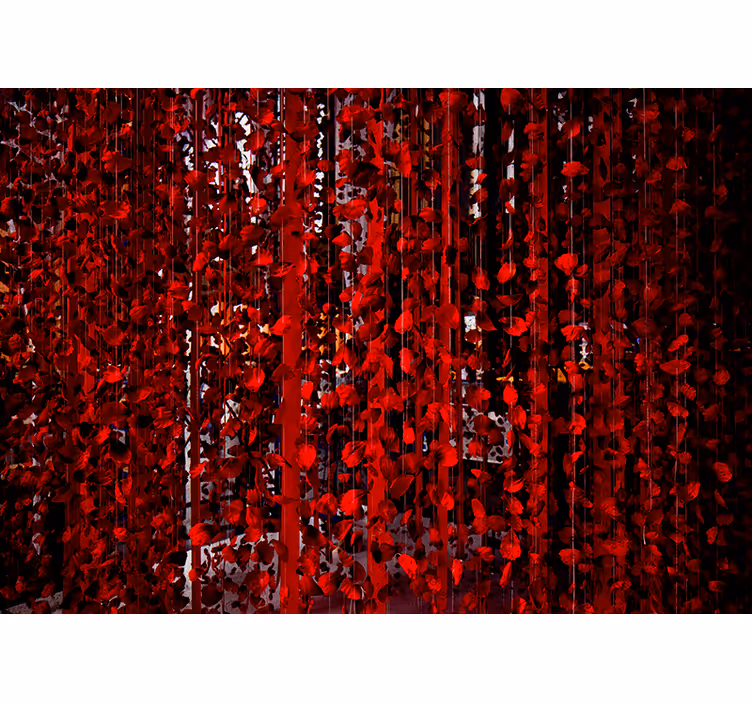Papier peint mural de fleurs Fleurs suspendues - TenStickers