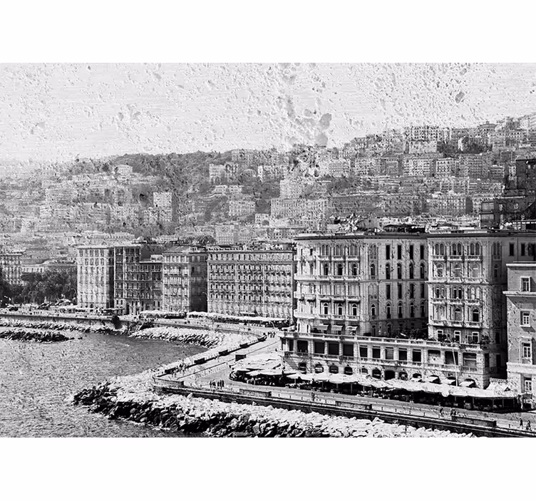 Papier peint de villes Paysage ville de naples - TenStickers