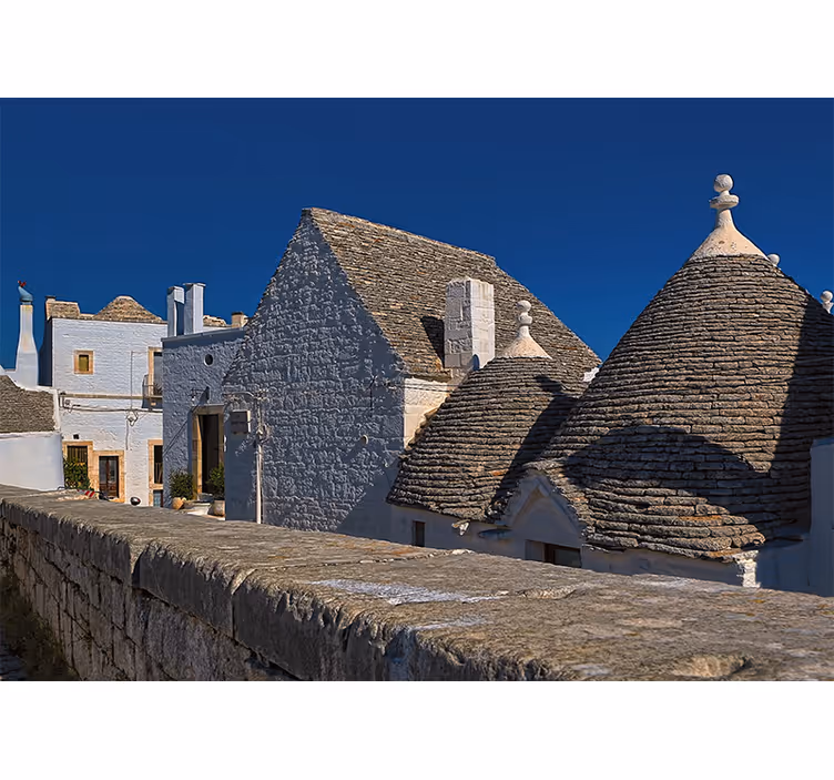 Tapisserie ville toits de trulli - TenStickers