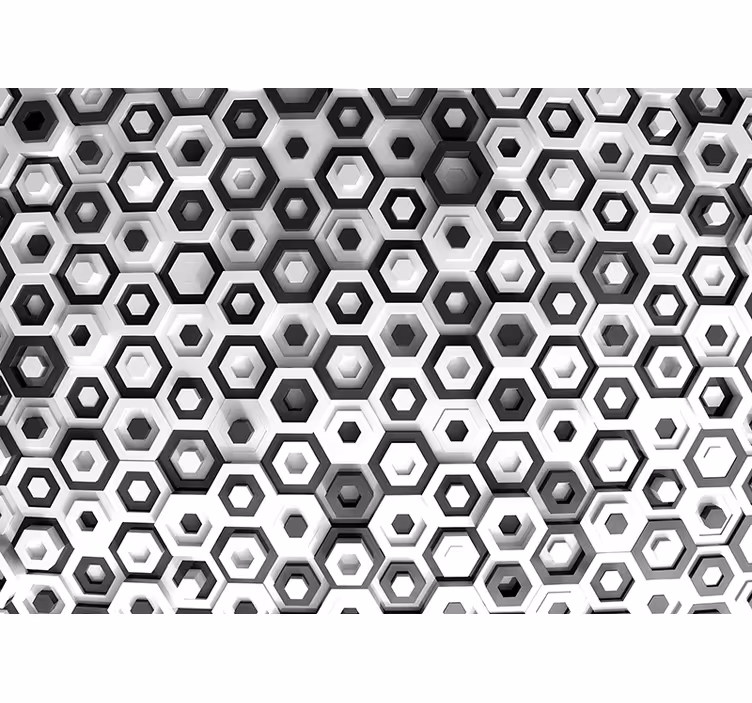 Tapisserie textures et motifs variation de motif hexagonal - TenStickers