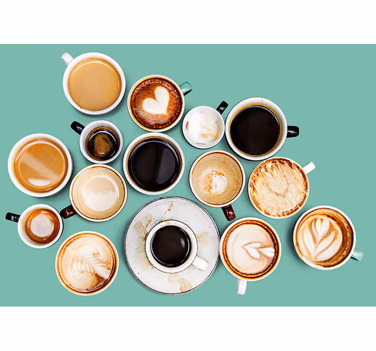 Papier peint mural Types d'allumettes mélangées de café - TenStickers