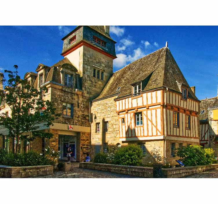 Tapisserie ville architecture française historique - TenStickers