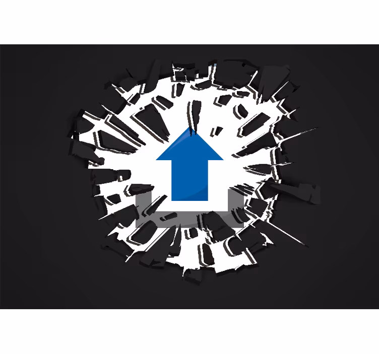 Tapisserie 3d effet de perspective - TenStickers