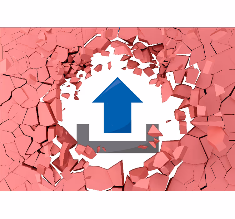 Tapisserie 3d briser les murs - TenStickers
