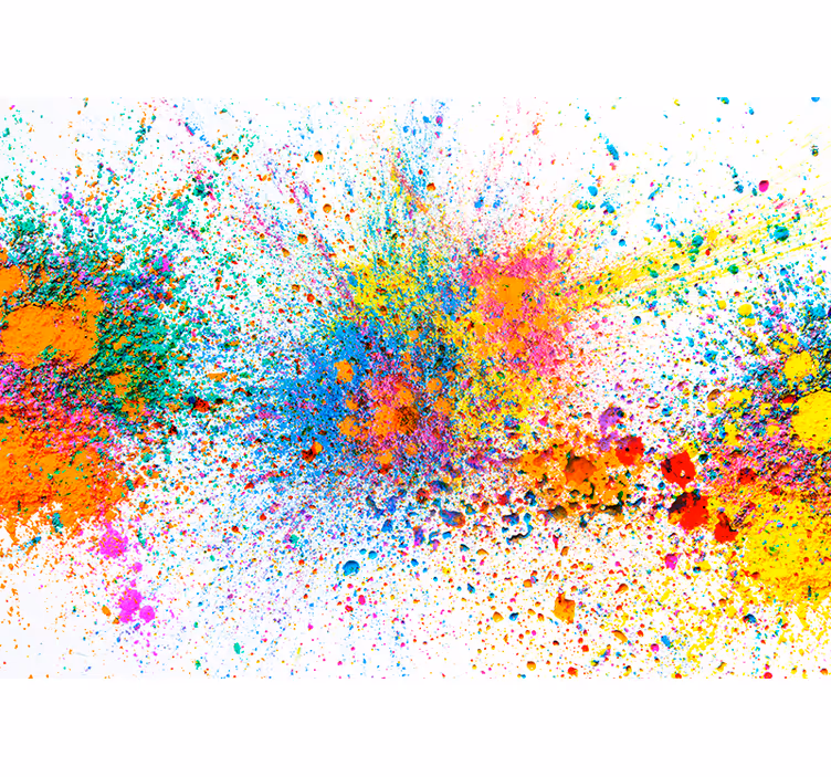 Papier peint design Couleurs de peinture colorées - TenStickers