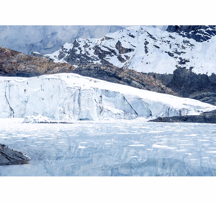 Tapisserie montagne glacier majestueux - TenStickers