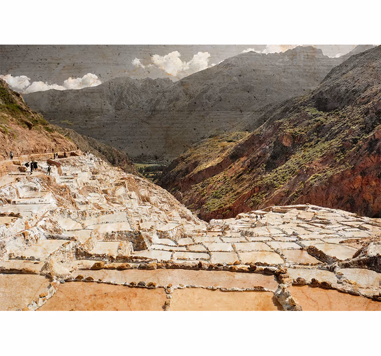 Tapisserie murale paysage montagnes majestueuses - TenStickers