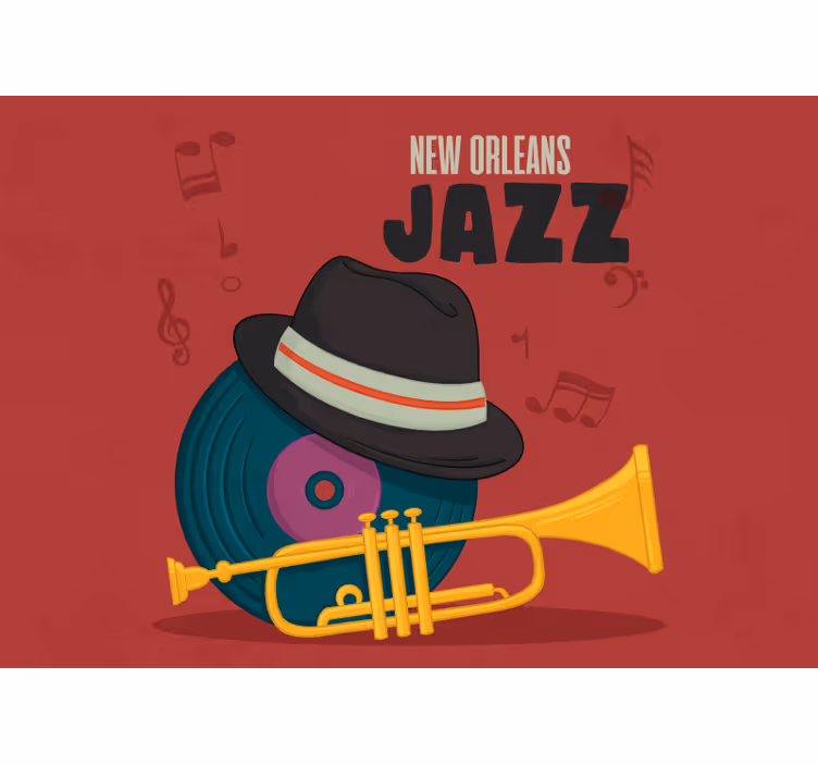 Papier peint de musique Jazz de la nouvelle orléans - TenStickers