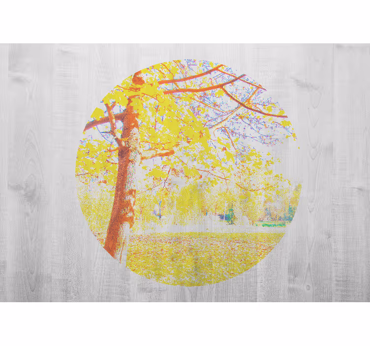 Tapisserie nature scène d'arbre d'automne - TenStickers