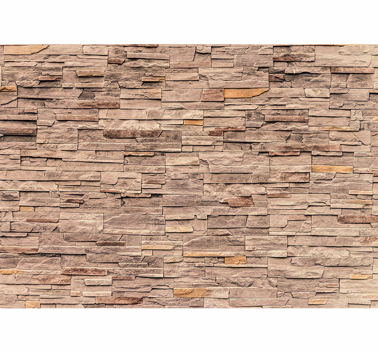 Papier peint brique Beige élégant - TenStickers