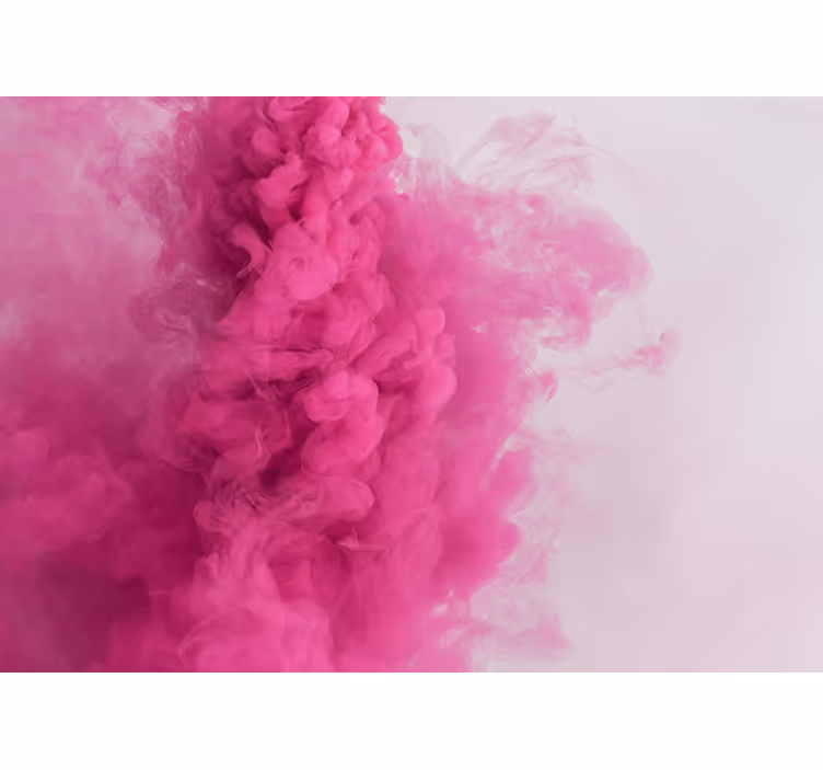 Tapisserie murale abstraite nuages roses moelleux - TenStickers