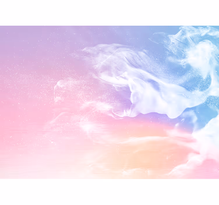 Tapisserie murale abstraite flux de nuages doux - TenStickers