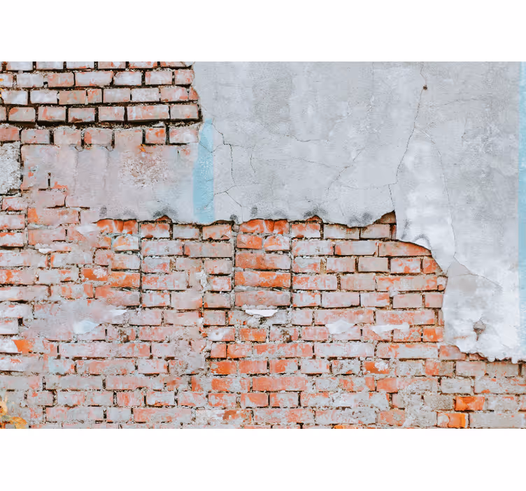 Papier peint brique Brique et béton - TenStickers