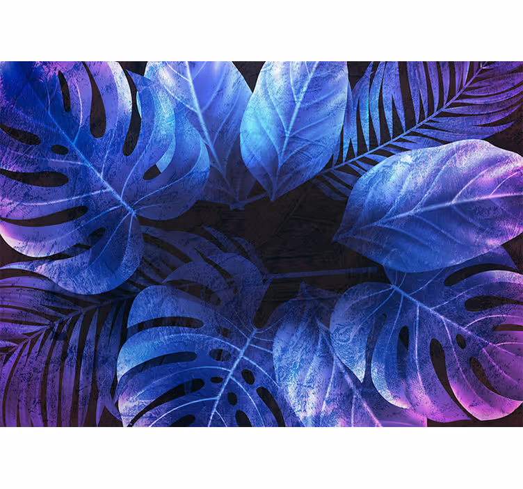 Tapisserie nature idées de feuilles tropicales - TenStickers