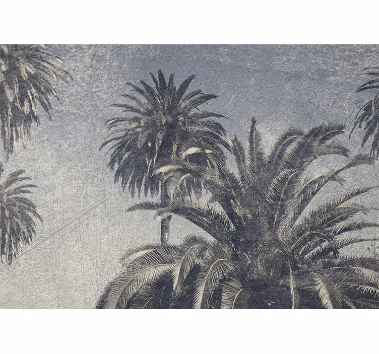 Tapisserie nature oasis de palmiers - TenStickers