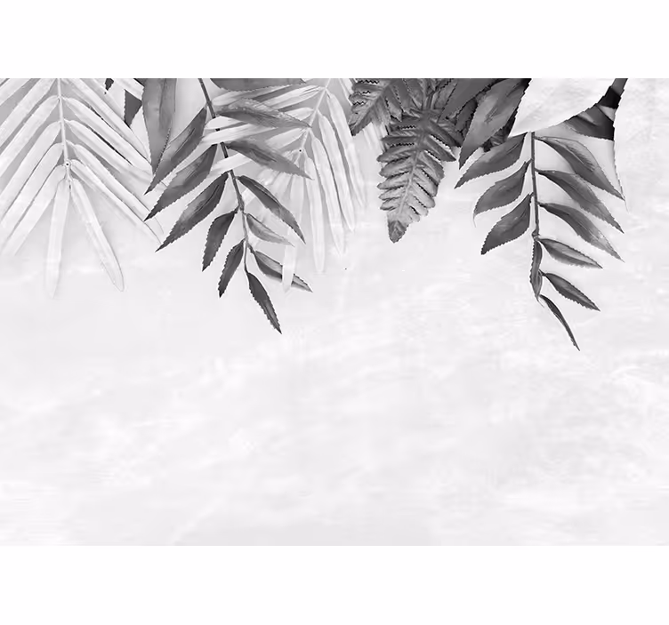 Papier peint nature Plumes grises haning - TenStickers