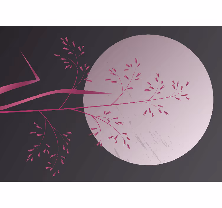 Tapisserie murale zen motif botanique serein - TenStickers
