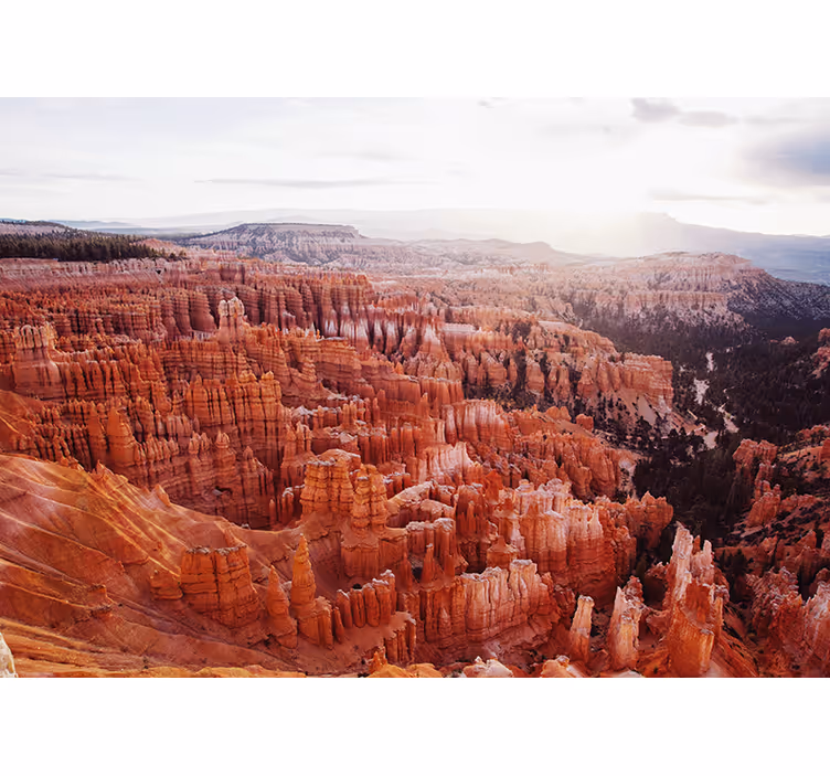 Tapisserie murale paysage vue sur le bryce canyon - TenStickers