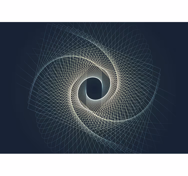 Papier peint intissé chambre adulte Lignes abstraites sur spirale - TenStickers