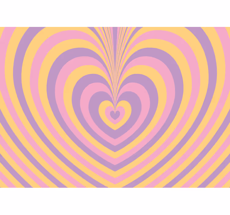 Tapisserie murale amour motif cœur - TenStickers