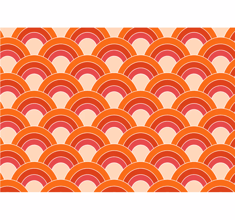 Tapisserie textures et motifs motif circulaire superposé - TenStickers