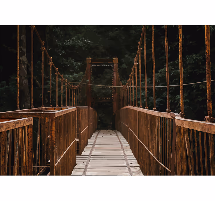 Tapisserie nature ponts dans la nature - TenStickers