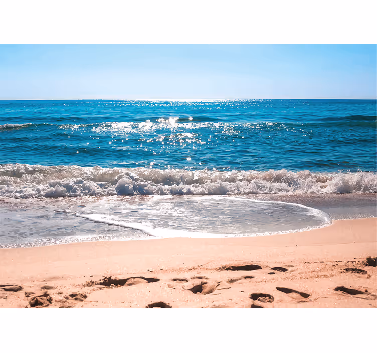 Papier peint nature Plage calme par une journée ensoleillée - TenStickers