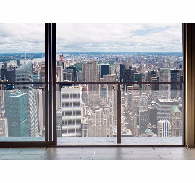 Tapisserie ville skyline de new york - TenStickers