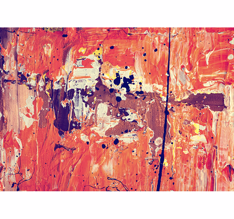 Tapisserie murale abstraite expression abstraite vibrante - TenStickers