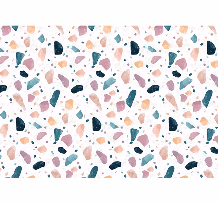 Papier peint salle de bain  terrazzo original - TenStickers